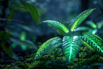 Closeup of creative fantastic of biology