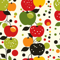 seamless pattern with apples