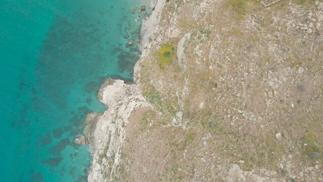 Aerial footage of Potamia in Evia Greece