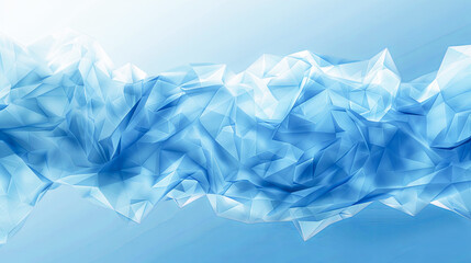 Obraz premium Abstract blue background with polygonal origami style, vector illustration