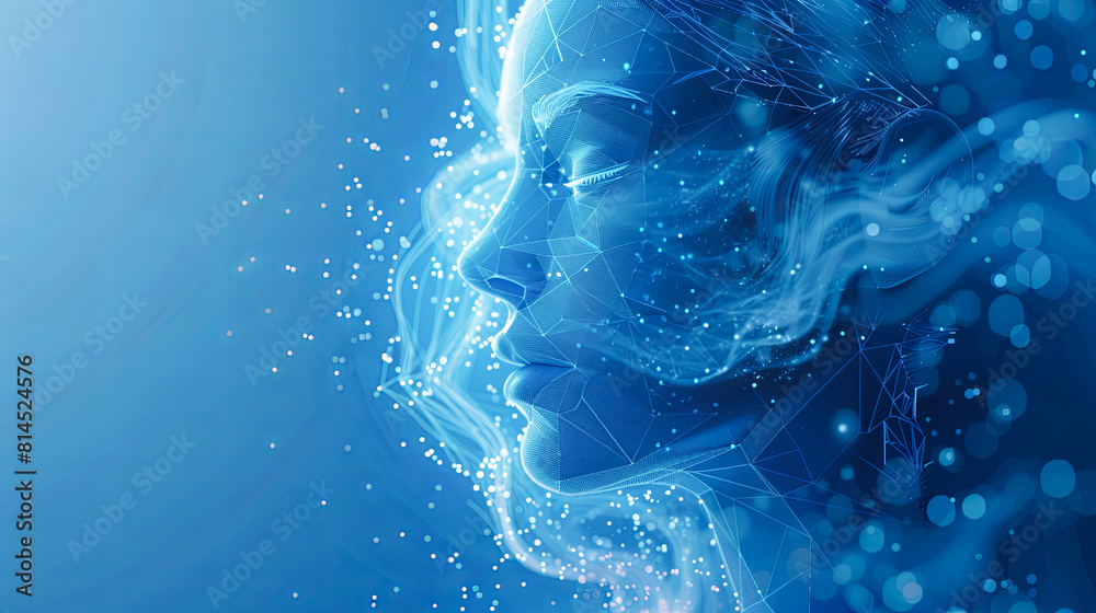 Poster artificial intelligence (ai), machine learning and modern computer technologies concepts.