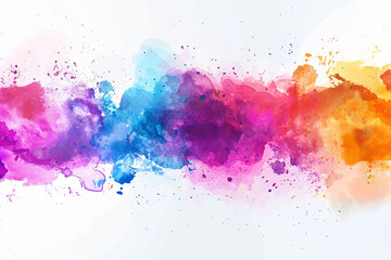 Fototapeta premium Abstract colorful paint splashes background vector illustration on a white background A modern design with a splash of color ink and watercolor elements 