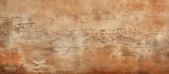 An ancient weathered brown wall with a textured surface provides an intriguing copy space image