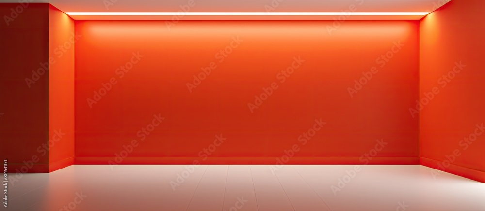 Poster a modern interior design with an authentic empty room featuring a copy space image