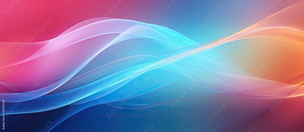 Fototapete colorful gradient background with abstract light elements perfect for a copy space image
