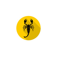 Scorpion icon isolated on transparent background