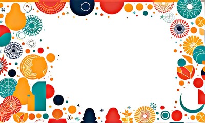 closeup photo illustration of circular shapes on a white background  =AI generated illustration