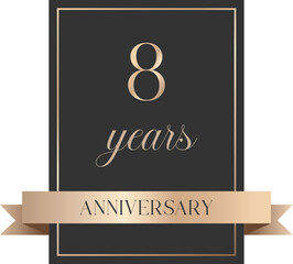 Premium black Anniversary label