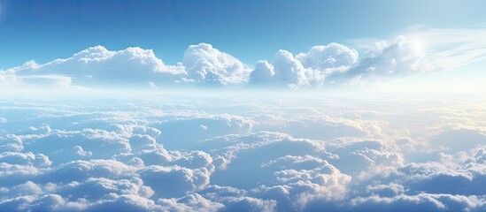 The sky with its vast expanse and endless hues provides a serene and majestic backdrop to the world below. with copy space image. Place for adding text or design