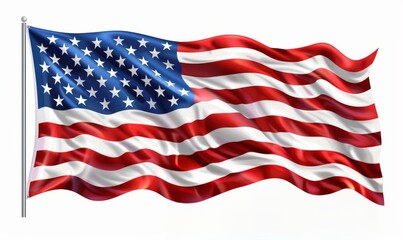 Obraz premium American Flag Waving in the Wind