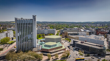 Innenstadt Chemnitz von oben