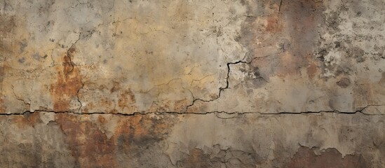 Obraz premium An abstract background with an aged and rugged appearance reminiscent of grunge rock The image provides ample space for adding text or other elements and is suitable for use as a horizontal architectu