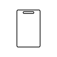 Cutting Board icon vector. Kitchen illustration sign. Food symbol or logo.