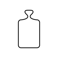 Cutting Board icon vector. Kitchen illustration sign. Food symbol or logo.