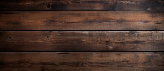 Obraz premium A copy space image of a rustic and earthy dark brown wooden background