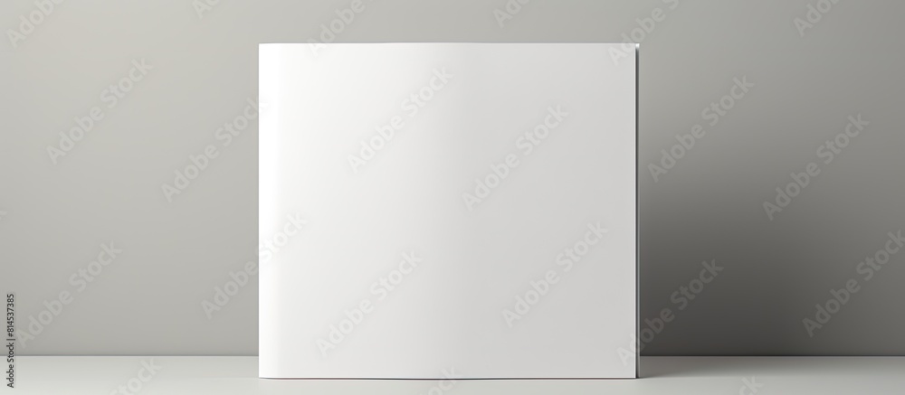 Poster mockup of a brochure with copy space image on a blank white paper isolated perfect for design purpos