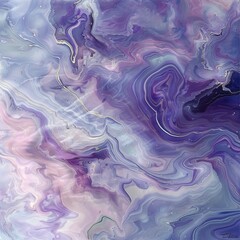 Obraz premium Abstract Painting With Purple and Blue Colors