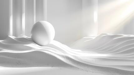 Digital technology white planet landscape poster background