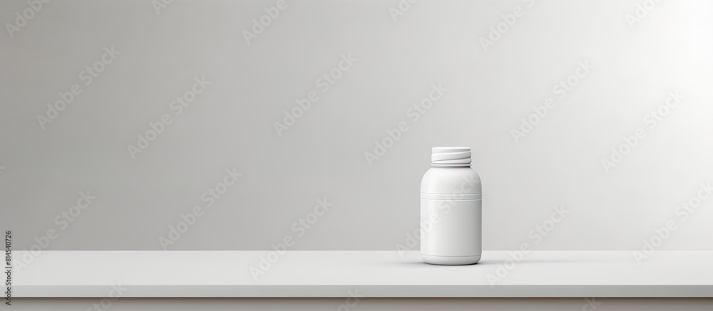 Poster indoor copy space image of a white table with deodorant providing room for text