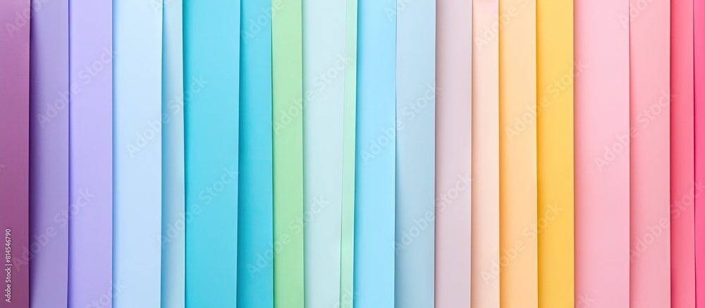 Poster a vibrant backdrop of colorful paper sheets in a variety of creative pastel colors perfect for showc