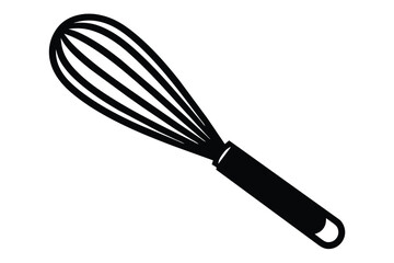 Black Kitchen whisk icon Vector design