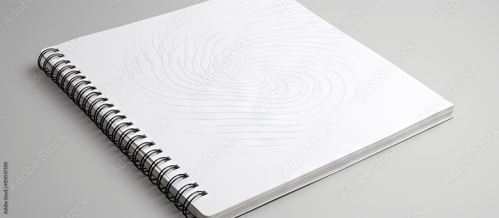 Poster The spiral bound notepad page offers extra space for written content making it ideal for jotting down notes or adding more text 81 characters. with copy space image. Place for adding text or design
