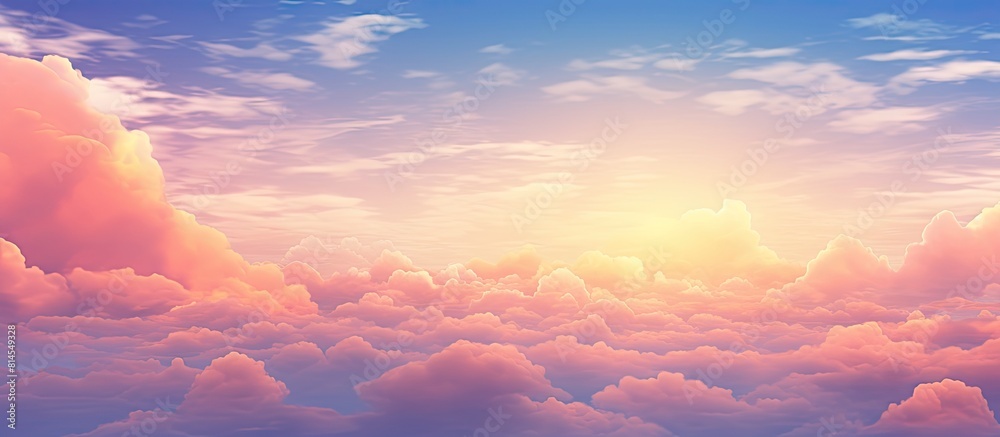 Aufkleber A vibrant sky with ample space for adding text or images