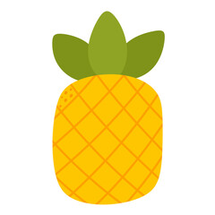 pineapple cartoon icon.