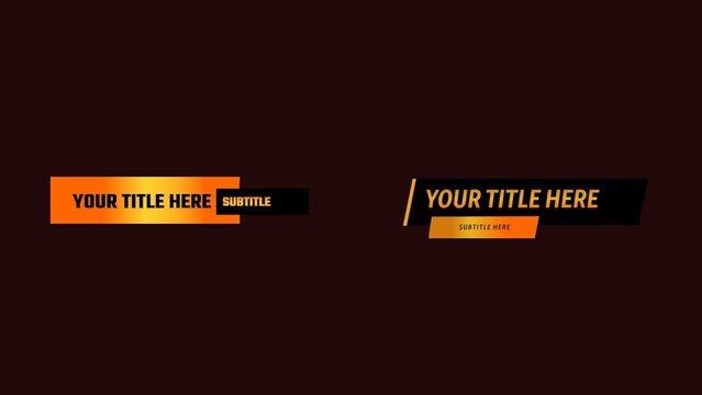Luxurious Golden Lower Thirds Bundle