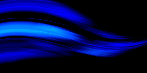 futuristic texture glare, de focused navy blue color curve rays reflection on dark black modern abstract
