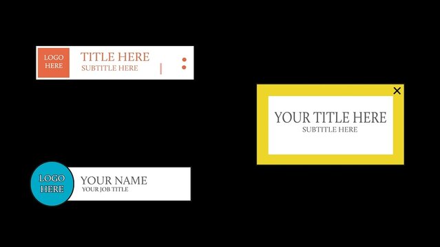 Retro Compuer Pop Up Lower Thirds Title Pack