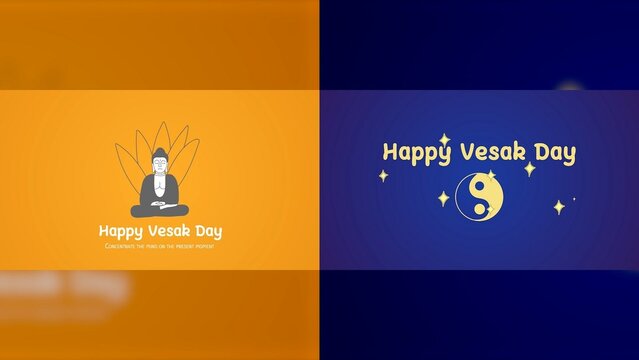 Vesak Day Buddha Wisdom and Peace Celebration Title Pack