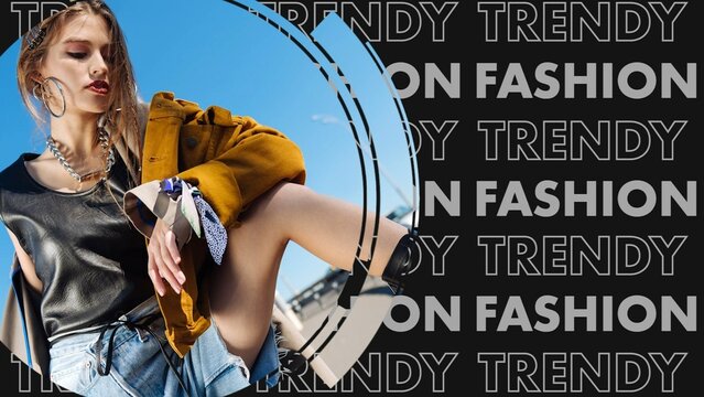 Modern Urban Text and Image Title Cards Bundle