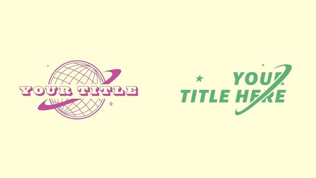 Clean Planet and Stars Lower Thirds Bundle