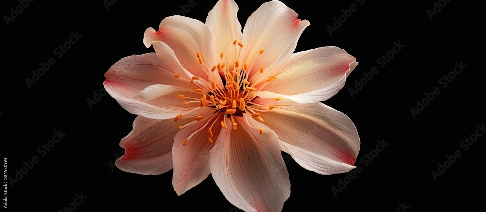 Aufkleber An image of an apple flower with plenty of space for text or other elements. with copy space image. Place for adding text or design
