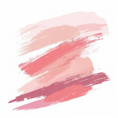 Makeup strokes, Beauty and cosmetic nude brush stains background. smear make up lines collection, Set of lipstick swatches, texture isolated on white. paint line texture.