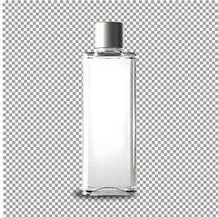 Bottle of perfume on a White background.