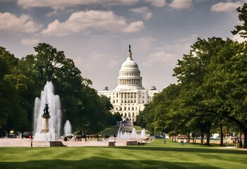 A view of the Capital Building in Washington DC