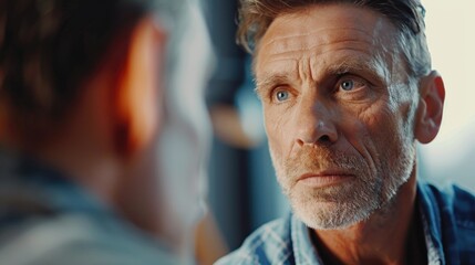 Close-up of a person examining something, suitable for educational or investigative concepts