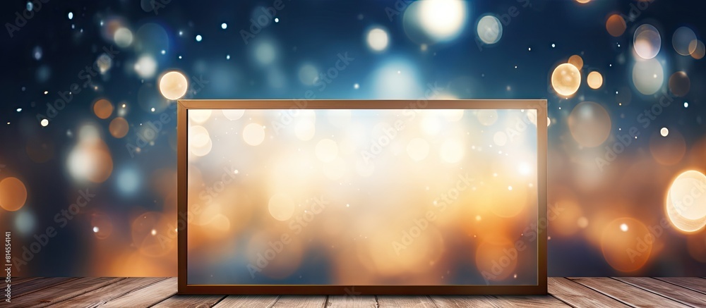Poster A mesmerizing copy space image with a beautiful background adorned with a captivating bokeh frame