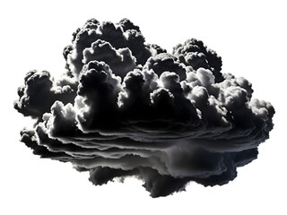 Raincloud isolated on transparent background