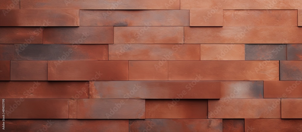 Aufkleber An architectural setting showcasing an abstract terracotta concrete wall texture providing a compelling backdrop for various purposes and copy space image