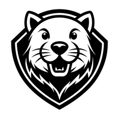 beaver head vector