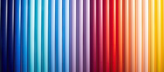 Multi colored vertical blinds serve as the backdrop providing a vibrant and eye catching copy space image