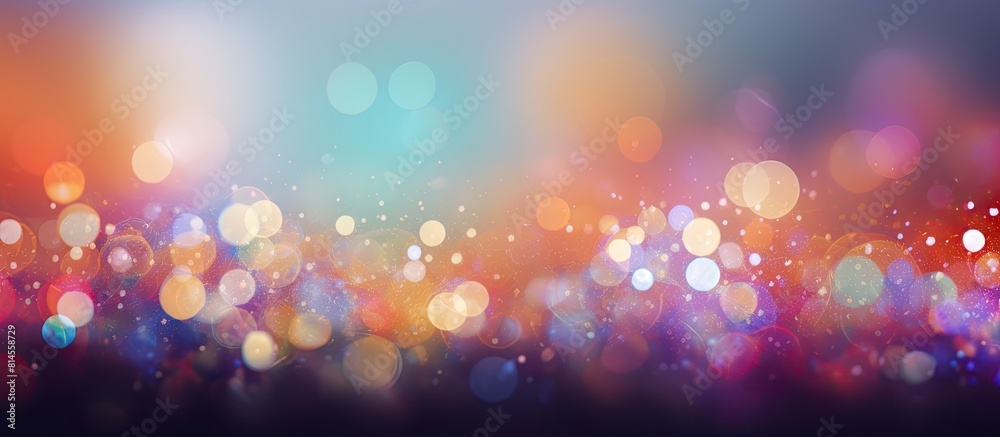 Poster A beautiful abstract background with bokeh effects perfect for adding text or graphic overlays in a copy space image