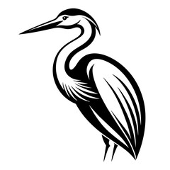 heron silhouette vector