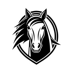 illustration of a horse head vector