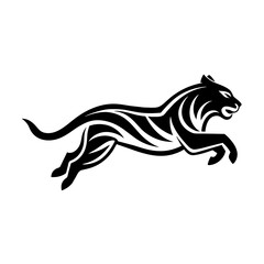 illustration of a tiger silhouette