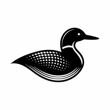 recommend clip art: loon silhouette vector illustration