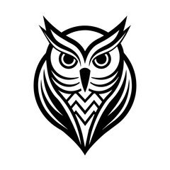 owl logo vector illustration